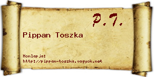 Pippan Toszka névjegykártya
